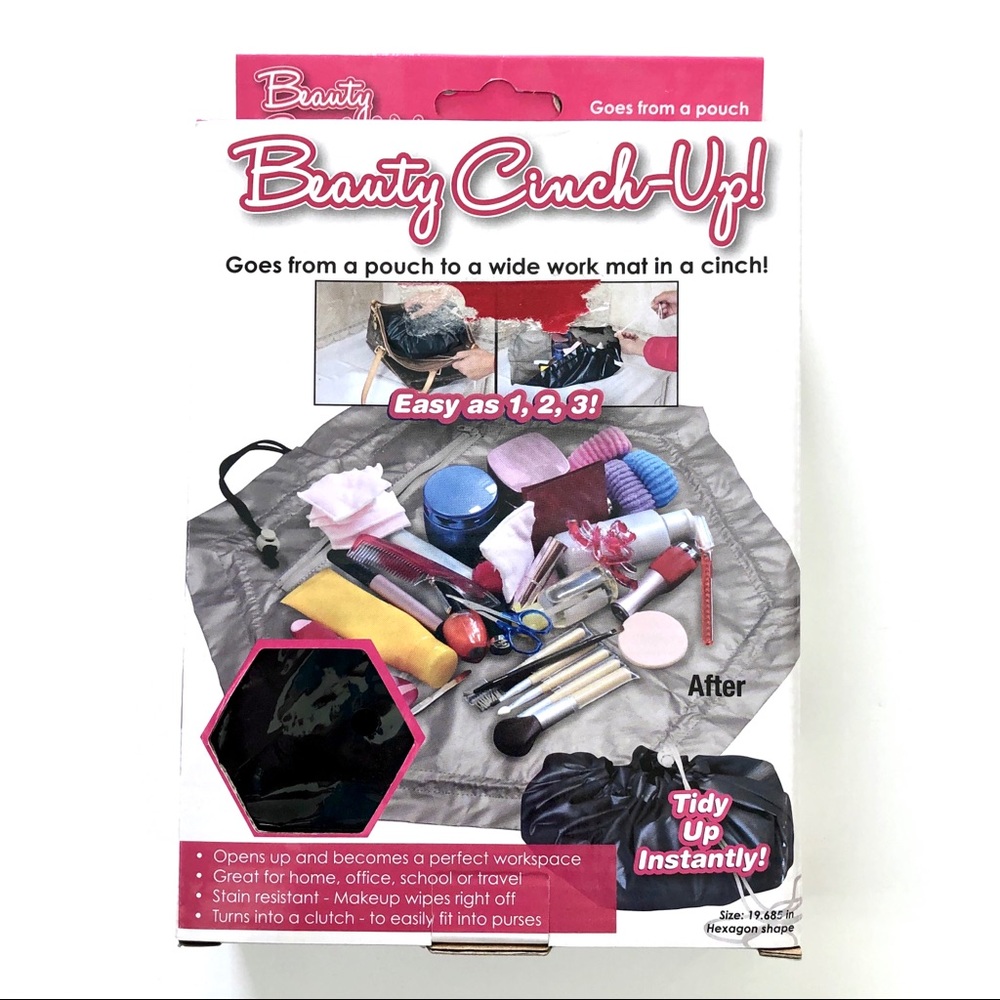 Beauty Cinch Up make up bag catch all 731